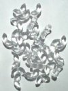30 14mm Transparent Crystal Angel Wing Beads